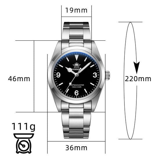 ADDIESDIVE 36mm Quartz Watch VH31 Movement AD2023-1 Open Box Item